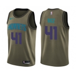 Youth Nike Charlotte Hornets #41 Glen Rice Swingman Green Salute to Service NBA Jersey