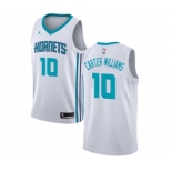 Youth Nike Jordan Charlotte Hornets #10 Michael Carter-Williams Swingman White NBA Jersey - Association Edition