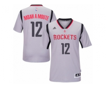 Men Adidas Houston Rockets #12 Luc Mbah a Moute Authentic Grey Alternate NBA Jersey