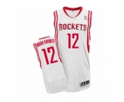 Men Adidas Houston Rockets #12 Luc Mbah a Moute Authentic White Home NBA Jersey