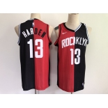 Men Houston Rockets 13 Harden 2021 past and present red black rockets MVP Nike NBA Jersey