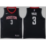 Men Houston Rockets #3 Chris Paul Black NBA Swingman Jersey