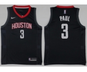 Men Houston Rockets #3 Chris Paul Black NBA Swingman Jersey