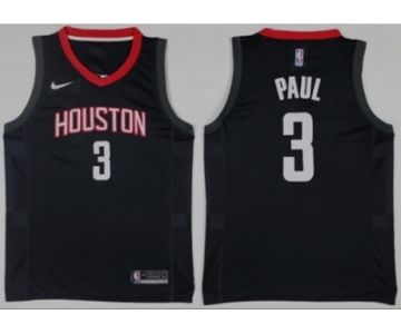 Men Houston Rockets #3 Chris Paul Black NBA Swingman Jersey