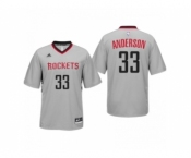 Men Houston Rockets #33 Ryan Anderson Alternate Gray New Swingman Jersey