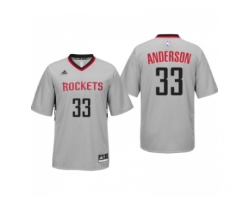 Men Houston Rockets #33 Ryan Anderson Alternate Gray New Swingman Jersey