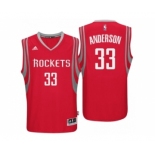 Men Houston Rockets #33 Ryan Anderson Road Red New Swingman Jersey