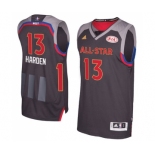 Men's Adidas Houston Rockets #13 James Harden Authentic Charcoal 2017 All Star NBA Jersey