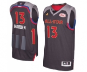 Men's Adidas Houston Rockets #13 James Harden Authentic Charcoal 2017 All Star NBA Jersey