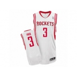 Men's Adidas Houston Rockets #3 Chris Paul Authentic White Home NBA Jerseys