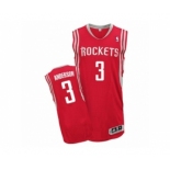 Men's Adidas Houston Rockets #3 Ryan Anderson Authentic Red Road NBA Jersey