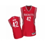 Men's Adidas Houston Rockets #42 Nene Swingman Red Road NBA Jersey