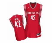 Men's Adidas Houston Rockets #42 Nene Swingman Red Road NBA Jersey