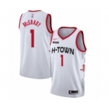 Men's Houston Rockets #1 Tracy McGrady Swingman White Basketball Jersey - 2019-20 City Edition