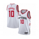 Men's Houston Rockets #10 Eric Gordon Authentic White Basketball Jersey - 2019-20 City Edition