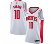 Men's Houston Rockets #10 Eric Gordon Authentic White Finished Basketball Jersey - Association Edition