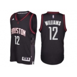 Men's Houston Rockets #12 Lou Williams adidas Black Swingman Space City Jersey