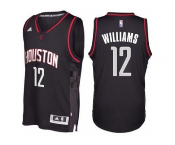 Men's Houston Rockets #12 Lou Williams adidas Black Swingman Space City Jersey