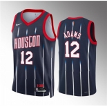 Men's Houston Rockets #12 Steven Adams Navy Classic Edition Stitched Jersey