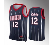 Men's Houston Rockets #12 Steven Adams Navy Classic Edition Stitched Jersey