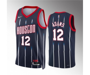 Men's Houston Rockets #12 Steven Adams Navy Classic Edition Stitched Jersey