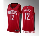 Men's Houston Rockets #12 Steven Adams Red Icon Edition Stitched Jersey