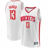 Men's Houston Rockets #13 James Harden Fanatics Branded White 2020-21 Fast Break Player Jersey