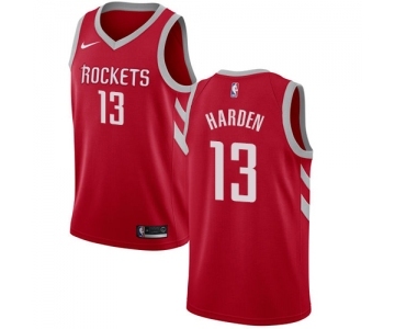 Men's Houston Rockets #13 James Harden Swingman Red Road Basketball Jersey - Icon Edition