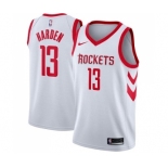 Men's Houston Rockets #13 James Harden Swingman White Home Basketball Jersey - Association Edition