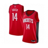 Men's Houston Rockets #14 Gerald Green Authentic Red Finished Basketball Jersey - Icon Edition