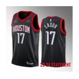 Men's Houston Rockets #17 Tari Eason Black 2023 Statement Edition Stitched Basketball Jersey