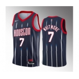 Men's Houston Rockets #7 Cam Whitmore Navy 2023 Draft Classic Edition Stitched Basketball Jersey