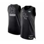 Men's Jordan Houston Rockets #13 James Harden Authentic Black 2018 All-Star Game Basketball Jersey