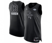 Men's Jordan Houston Rockets #13 James Harden Authentic Black 2018 All-Star Game Basketball Jersey