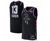 Men's Jordan Houston Rockets #13 James Harden Authentic Black 2019 All-Star Game Basketball Jersey