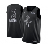 Men's Jordan Houston Rockets #13 James Harden Swingman Black 2018 All-Star Game Basketball Jersey