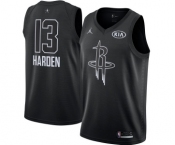 Men's Jordan Houston Rockets #13 James Harden Swingman Black 2018 All-Star Game Basketball Jersey