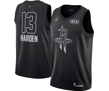 Men's Jordan Houston Rockets #13 James Harden Swingman Black 2018 All-Star Game Basketball Jersey