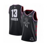 Men's Jordan Houston Rockets #13 James Harden Swingman Black 2019 All-Star Game Basketball Jersey