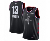 Men's Jordan Houston Rockets #13 James Harden Swingman Black 2019 All-Star Game Basketball Jersey