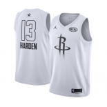 Men's Jordan Houston Rockets #13 James Harden Swingman White 2018 All-Star Game Basketball Jersey