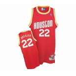 Men's Mitchell and Ness Houston Rockets #22 Clyde Drexler Swingman Red Throwback NBA Jersey