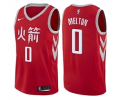 Men's Nike Houston Rockets #0 De'Anthony Melton Authentic Red NBA Jersey - City Edition