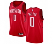 Men's Nike Houston Rockets #0 De'Anthony Melton Red Swingman Jersey - Earned Edition