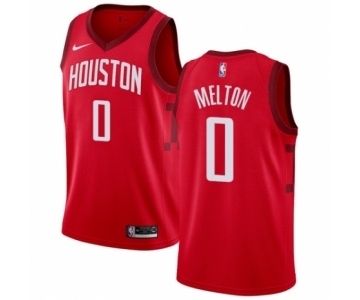 Men's Nike Houston Rockets #0 De'Anthony Melton Red Swingman Jersey - Earned Edition