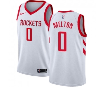 Men's Nike Houston Rockets #0 De'Anthony Melton Swingman White NBA Jersey - Association Edition