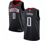 Men's Nike Houston Rockets #0 Marquese Chriss Authentic Black NBA Jersey Statement Edition