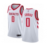 Men's Nike Houston Rockets #0 Marquese Chriss Authentic White NBA Jersey - Association Edition