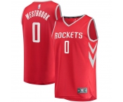 Men's Nike Houston Rockets #0 Russell Westbrook Swingman Red NBA Jersey - Icon Edition