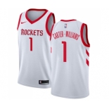 Men's Nike Houston Rockets #1 Michael Carter-Williams Authentic White NBA Jersey - Association Edition